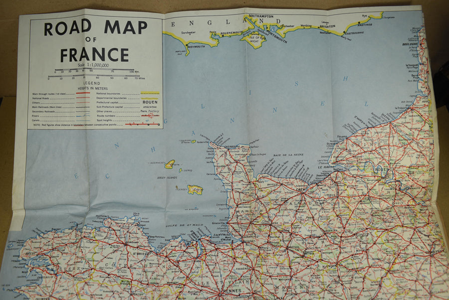 Carte routière de la France