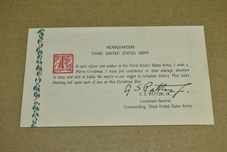 Carte de prière du Général Patton