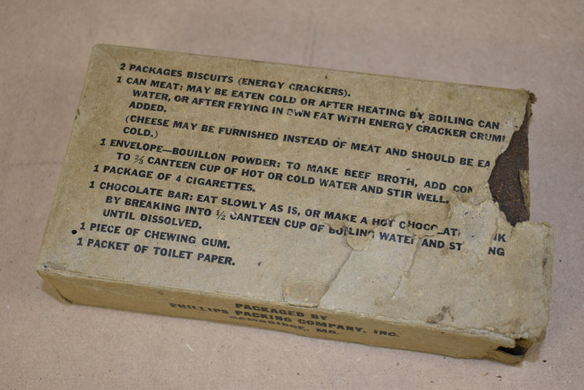 Boîte de ration K vide