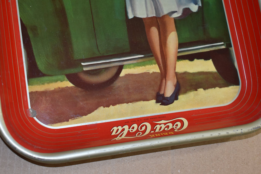 Plateau en acier Coca Cola