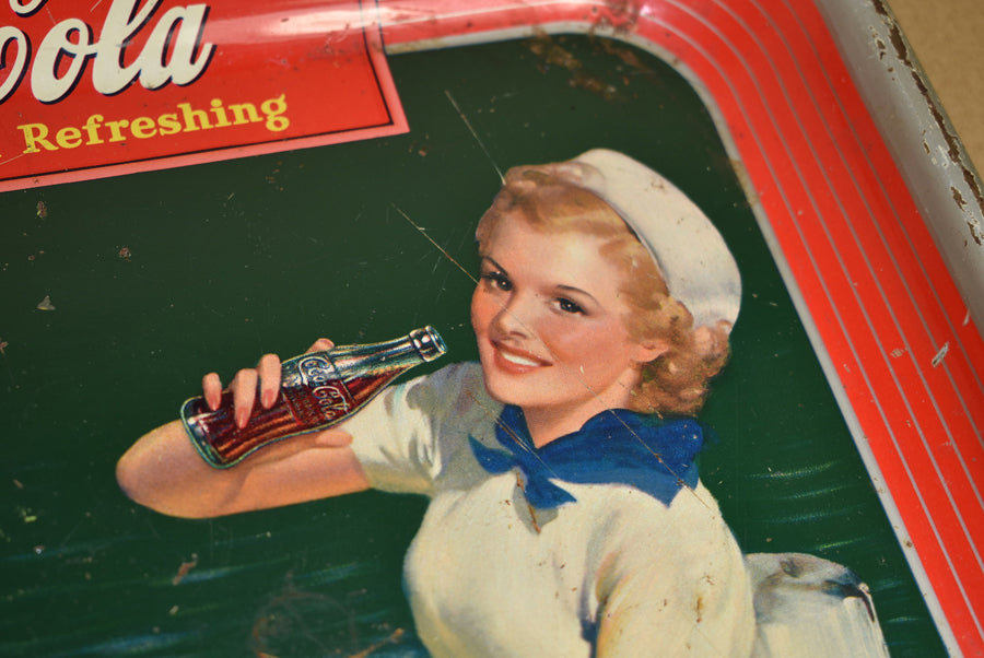 Plateau en acier Coca Cola