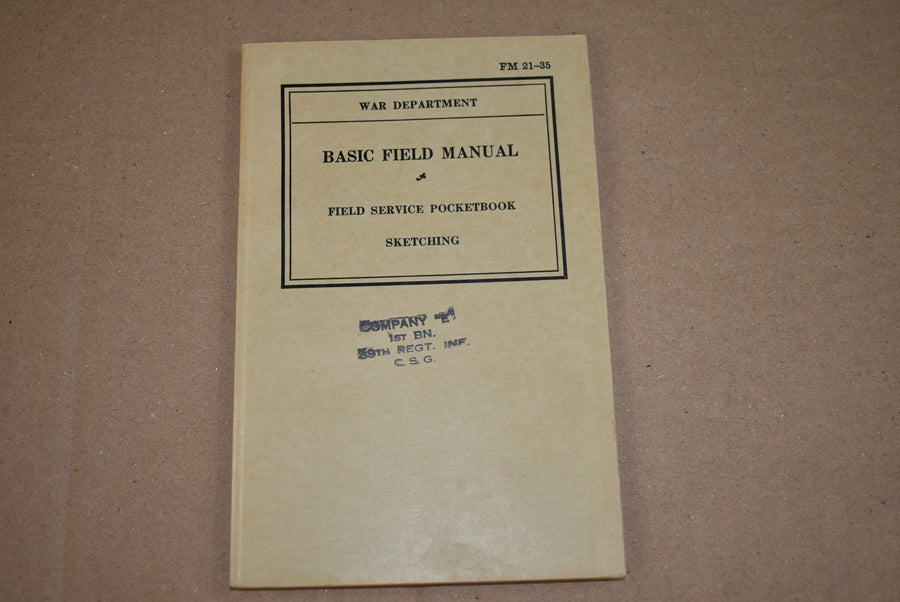 FM 21-35 Field Service Pocketbook Sketching