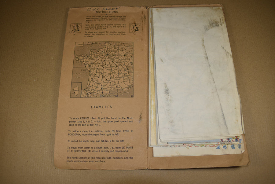 Carte routière de la France