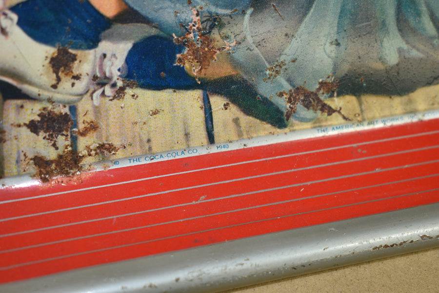 Plateau en acier Coca Cola