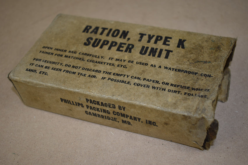 Boîte de ration K vide
