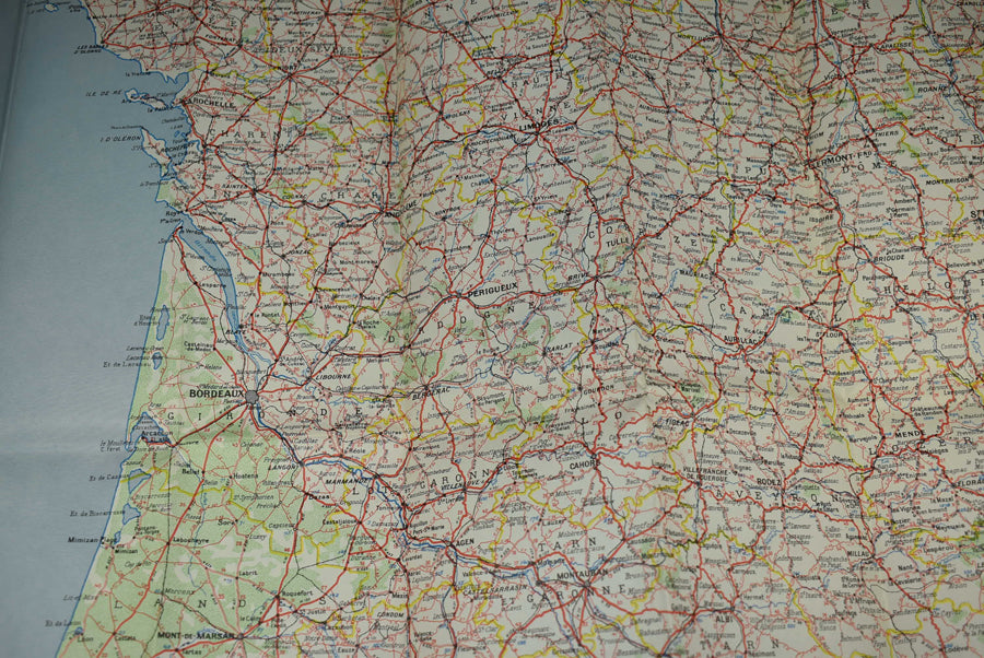 Carte routière de la France