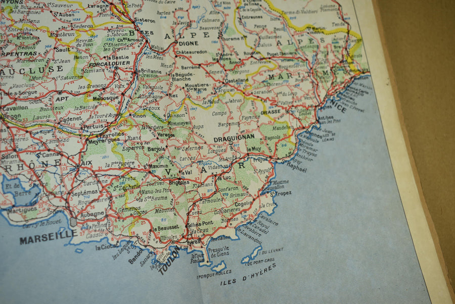 Carte routière de la France