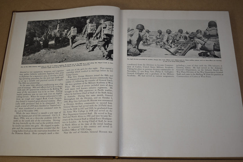 Livre 89e division d'infanterie, 1942-1945