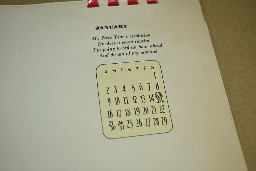 Calendrier Pin-up de Varga de 1944