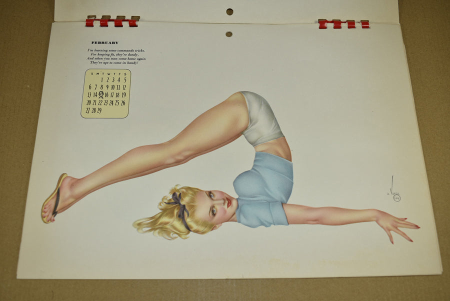 Calendrier Pin-up de Varga de 1944