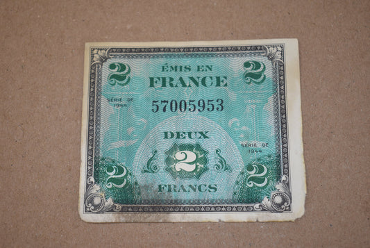 2 Francs monnaie d'invasion VVV