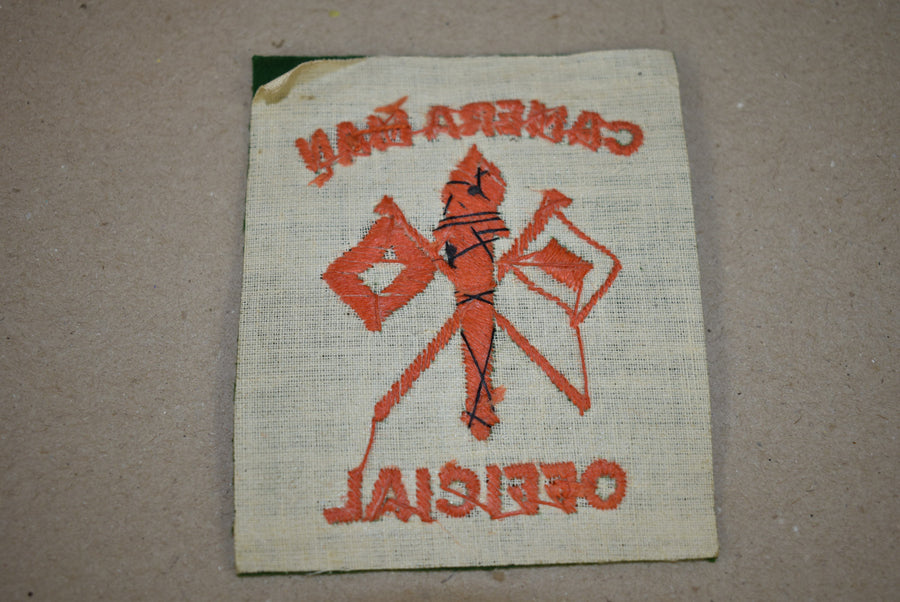 Patch Official Cameraman, fabrication britannique