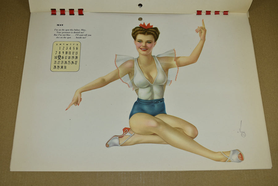 Calendrier Pin-up de Varga de 1944