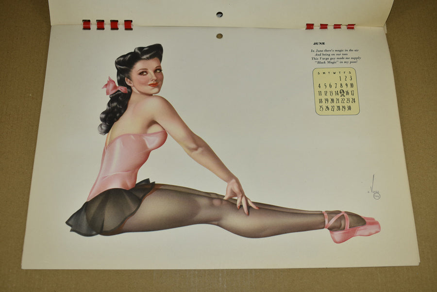 Calendrier Pin-up de Varga de 1944