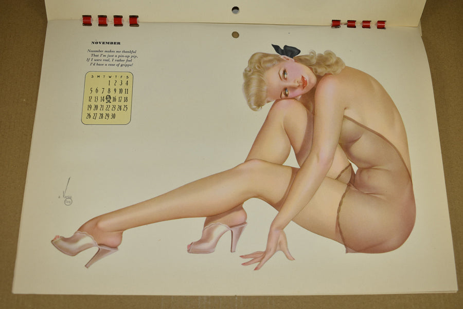 Calendrier Pin-up de Varga de 1944