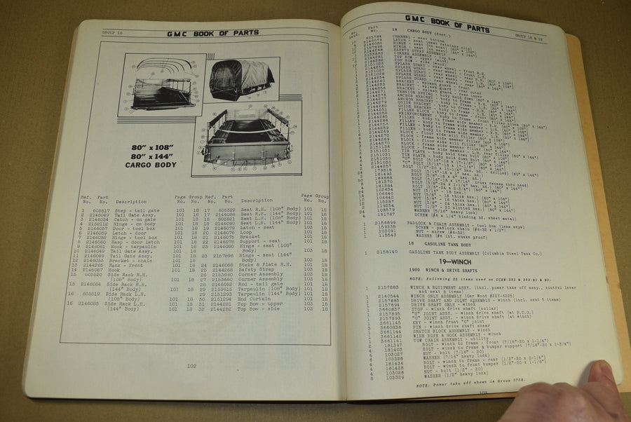 TM 10-1146 Parts book 2½ Ton, 6x6 GMC