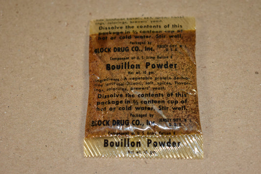 Sachet de poudre de bouillon de la ration K