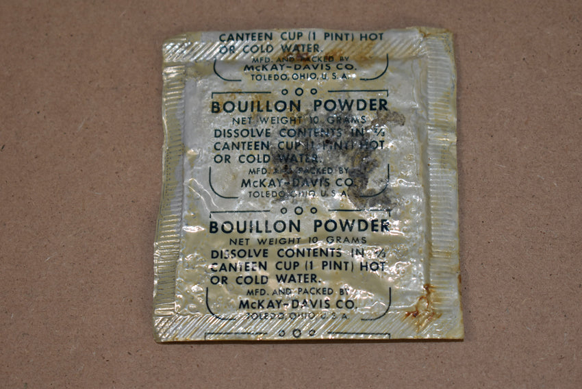 Sachet de poudre de bouillon de la ration K