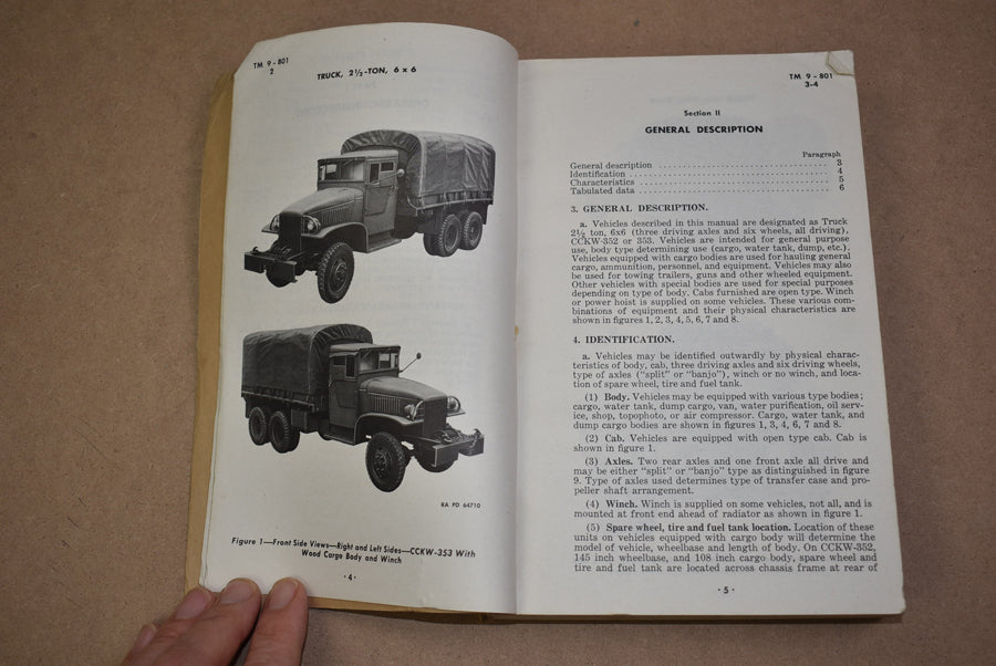 TM 9-801 Truck, 2½ Ton, 6 x 6 GMC