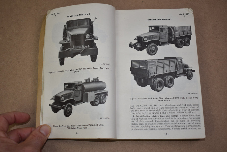 TM 9-801 Truck, 2½ Ton, 6 x 6 GMC