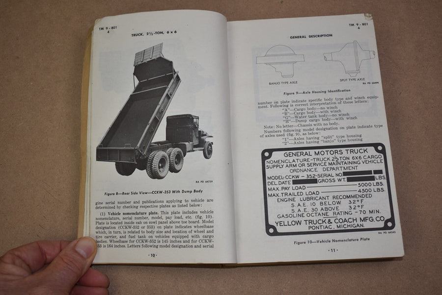 TM 9-801 Truck, 2½ Ton, 6 x 6 GMC
