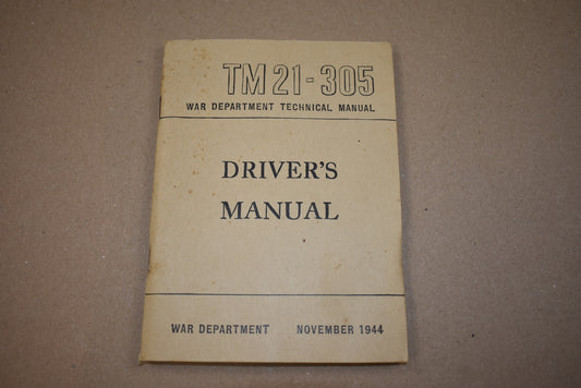 TM 21-305 Driver's manual
