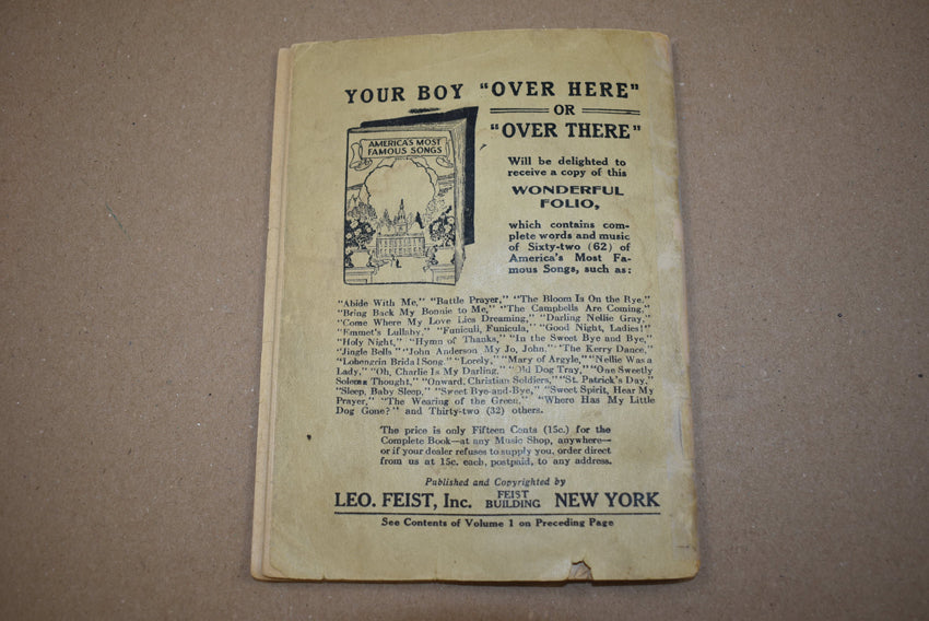 Livret Songs the Soldiers and Sailors sing