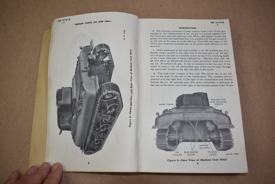 TM 9-731A Medium Tanks M4 and M4A1