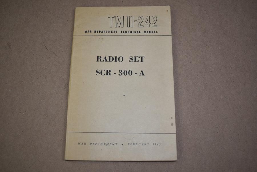 TM 11-242 Radio Set SCR-300-A