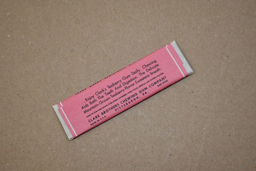 Chewing gum Clark's Teaberry