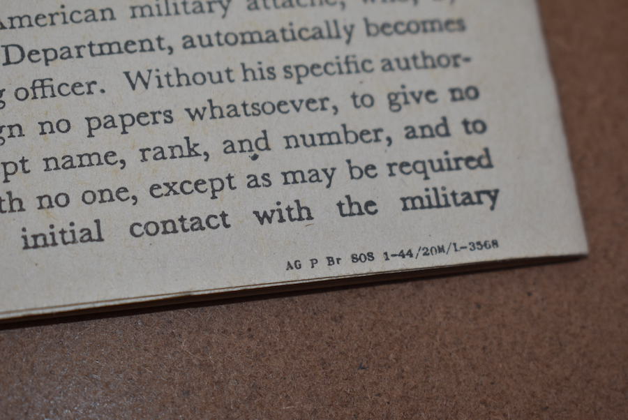 Livret Instructions USAAF
